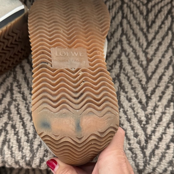 Loewe Women's Black, White, and Tan Sneakers - Picture 9 of 10